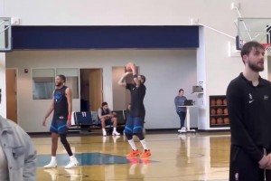 肯威换发型！雷霆队内训练画面！静待季后赛对手！